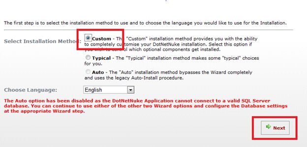 Select Custom Option 